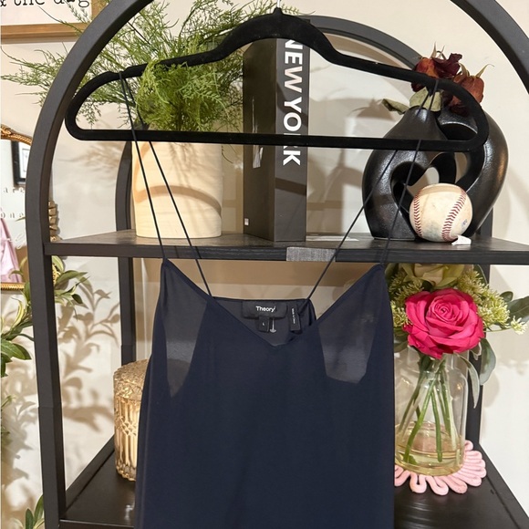 Theory Navy Mini see threw slip dress - Picture 2 of 8